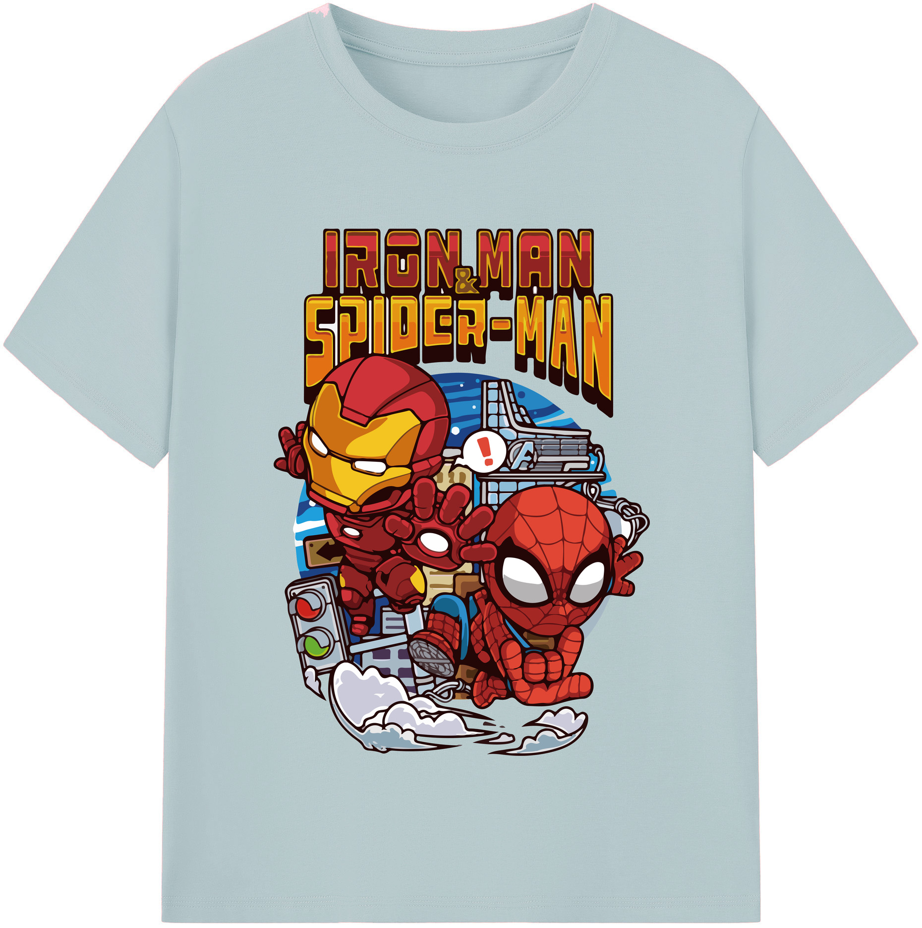 （画像用） アベンジャーズ The Avengers 綿100％半袖Tシャツ（フロントプリント）
